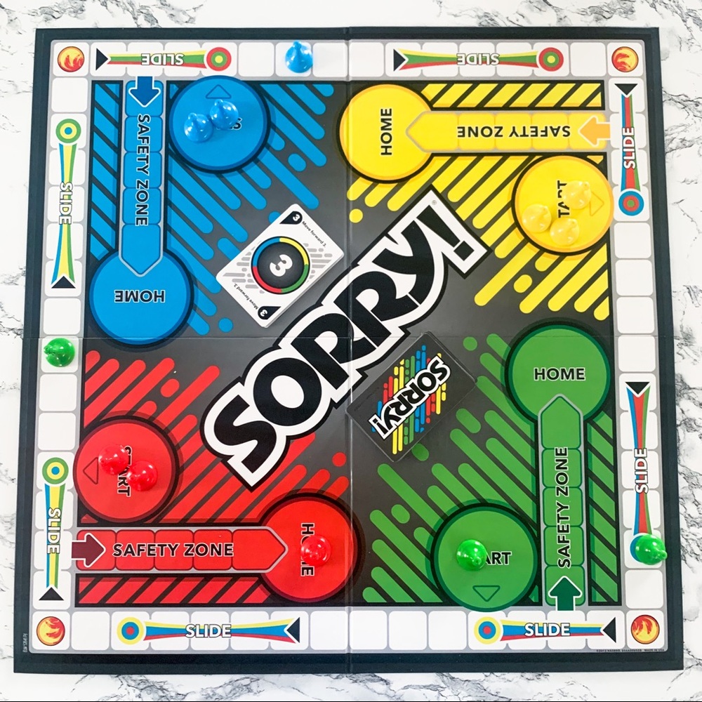 Sorry! Board Game with Fire and Ice Power
